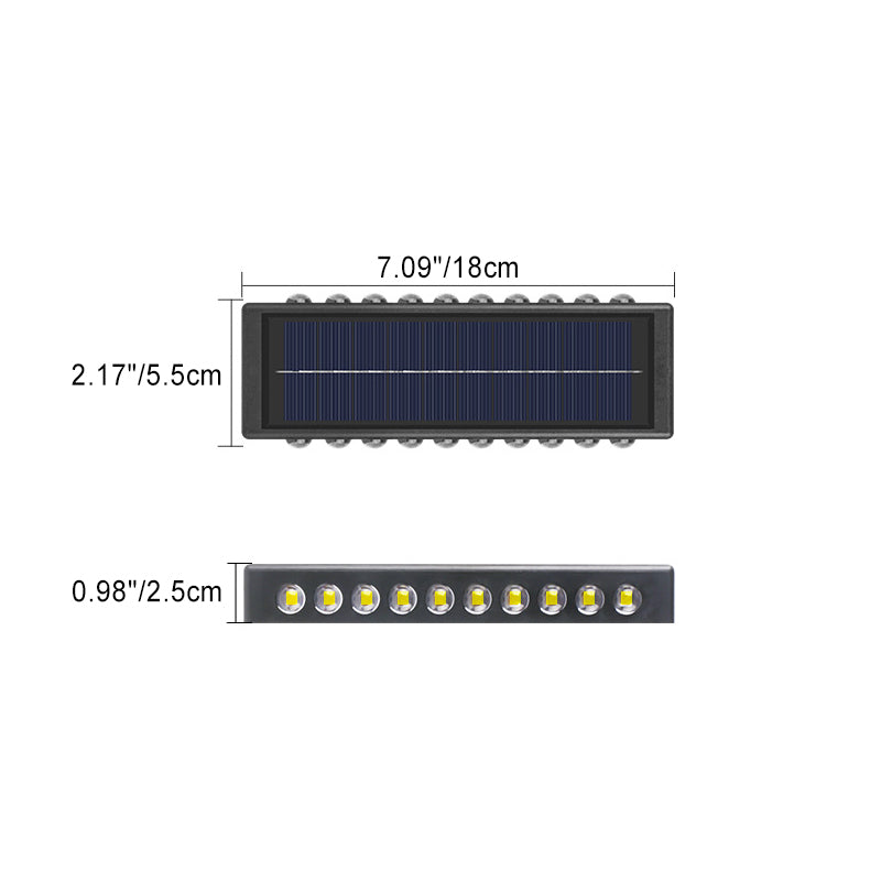 Rectangular ABS PVC Patio Outdoor Light