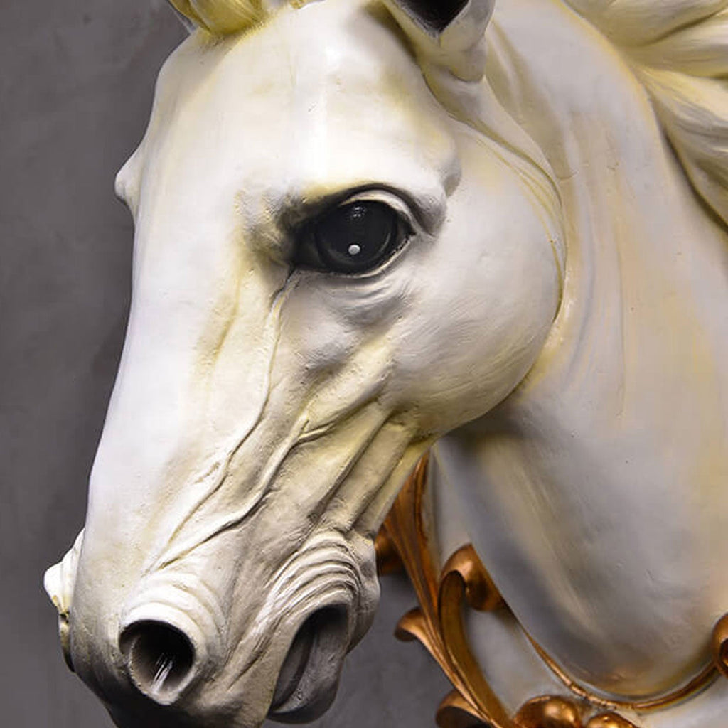 Resin Horse Head Lantern Wall Lamp
