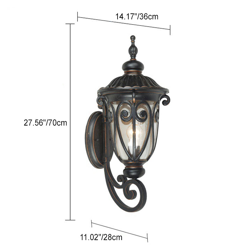 Lace Goblet Aluminum Glass Outdoor Light