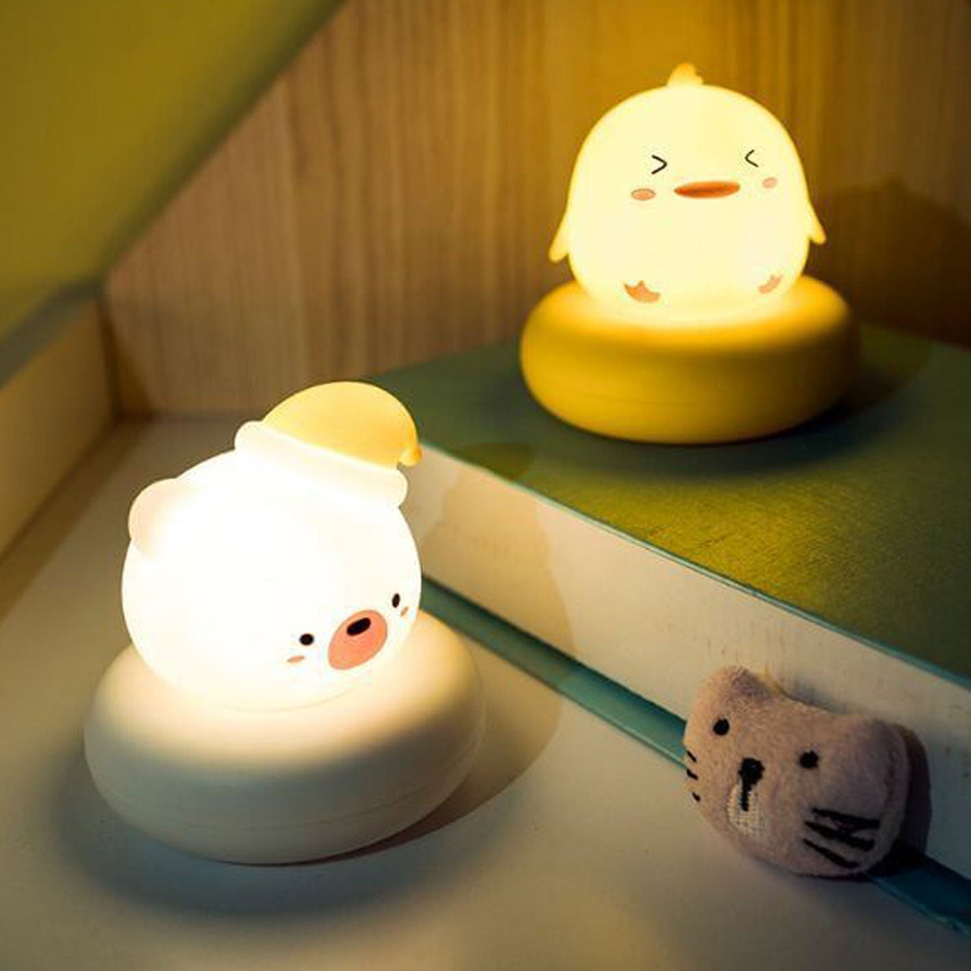 Cute Animals Night Pat Table Lamp