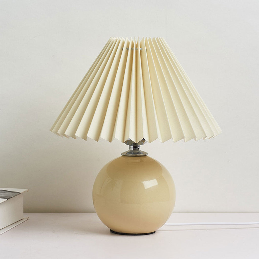 Ceramic Pleated Table Lamp