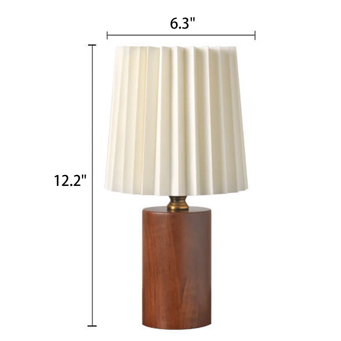Korean Pleated Column Solid Table Lamp