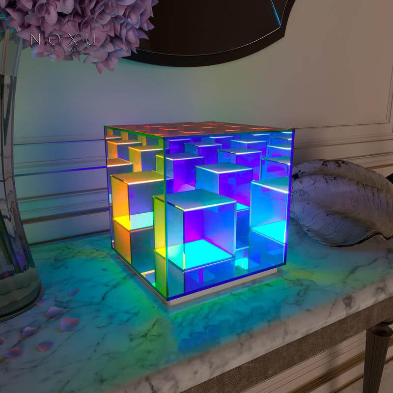 Stereo Rubik's Cube Night Table Lamp