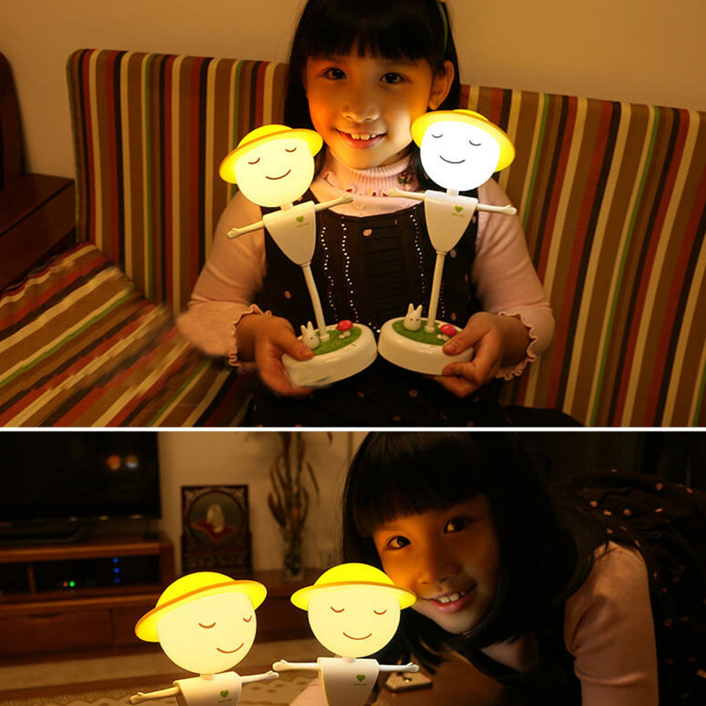 Cartoon Scarecrow Smiling Face Table Lamp