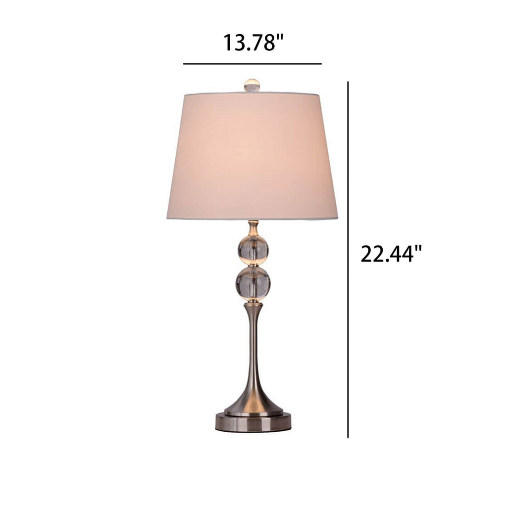 Double Bead Crystal Design Table Lamp