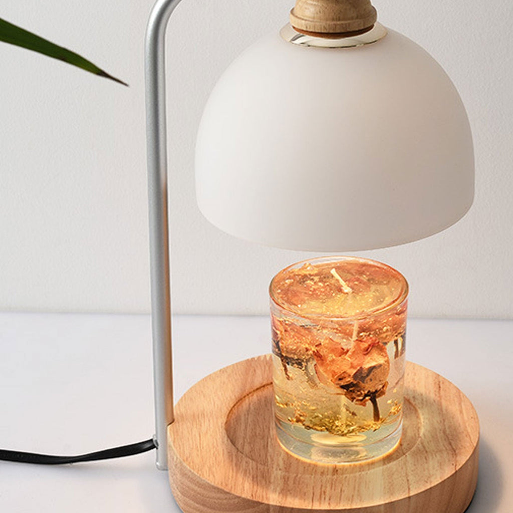 Log Glass Dome Melting 2-Light Table Lamp