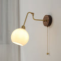 Walnut Glass Design Wall Lamp