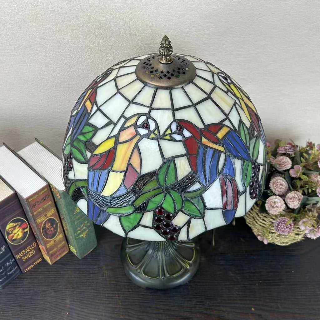 Round Dome Flower Alloy Table Lamp