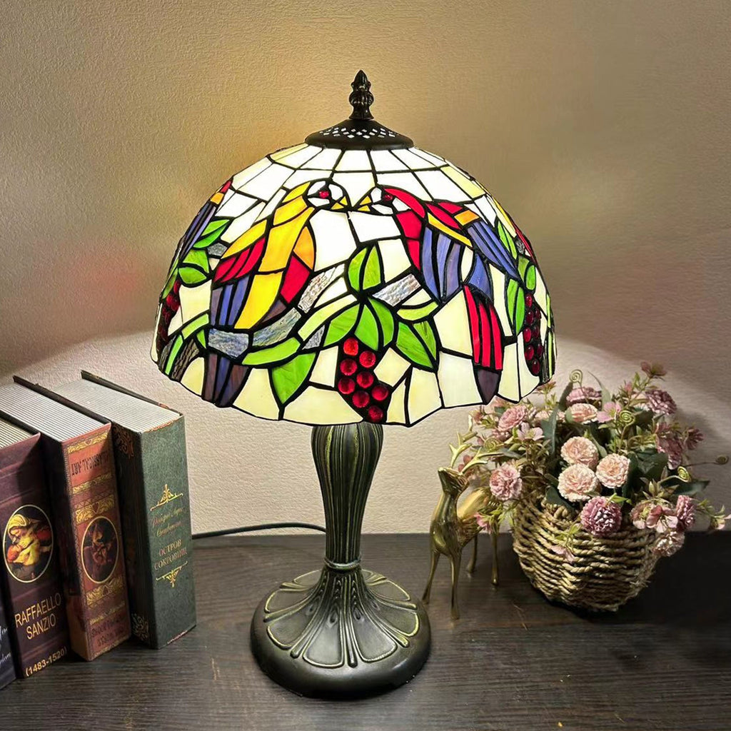 Round Dome Flower Alloy Table Lamp