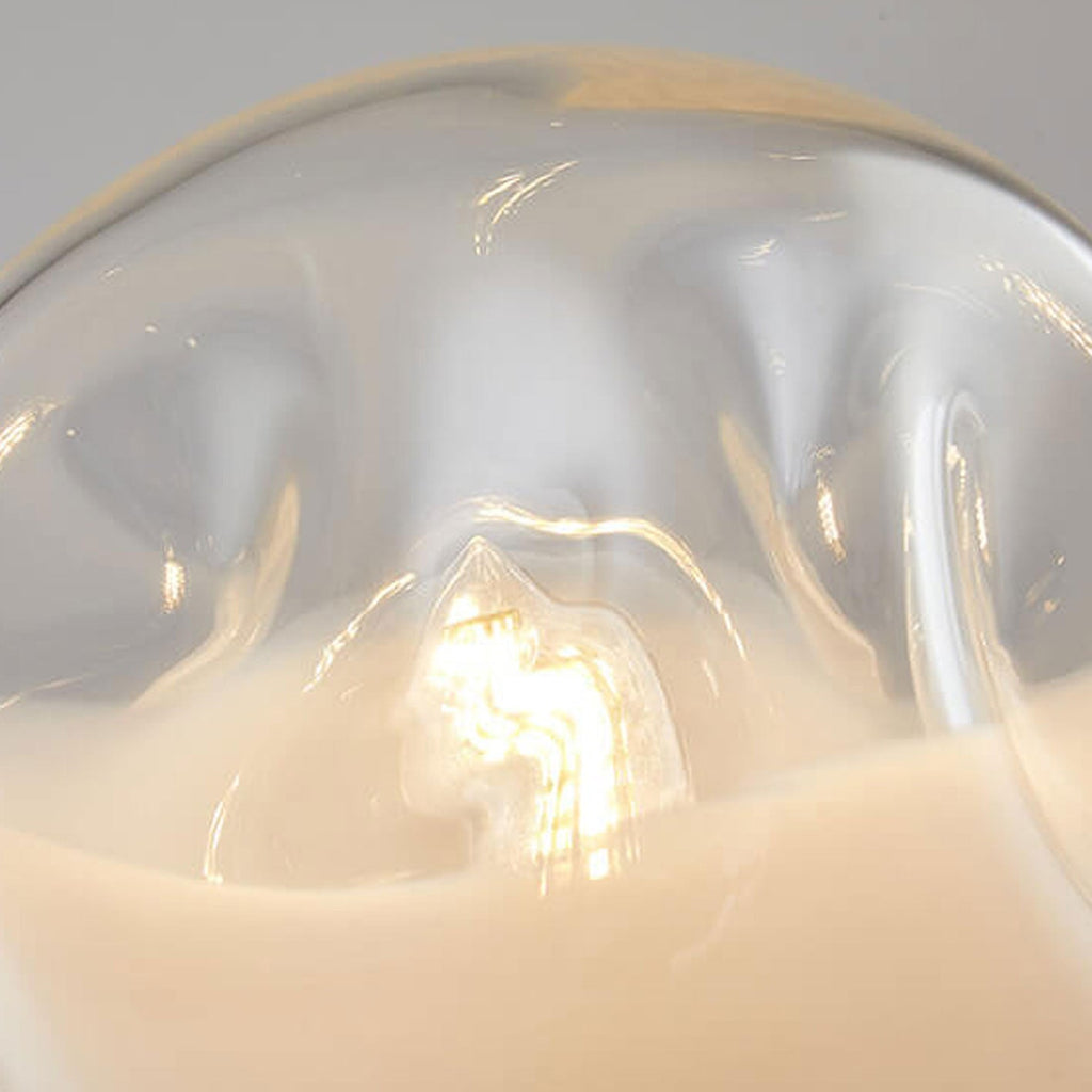 Convex Glass Spherical Table Lamp