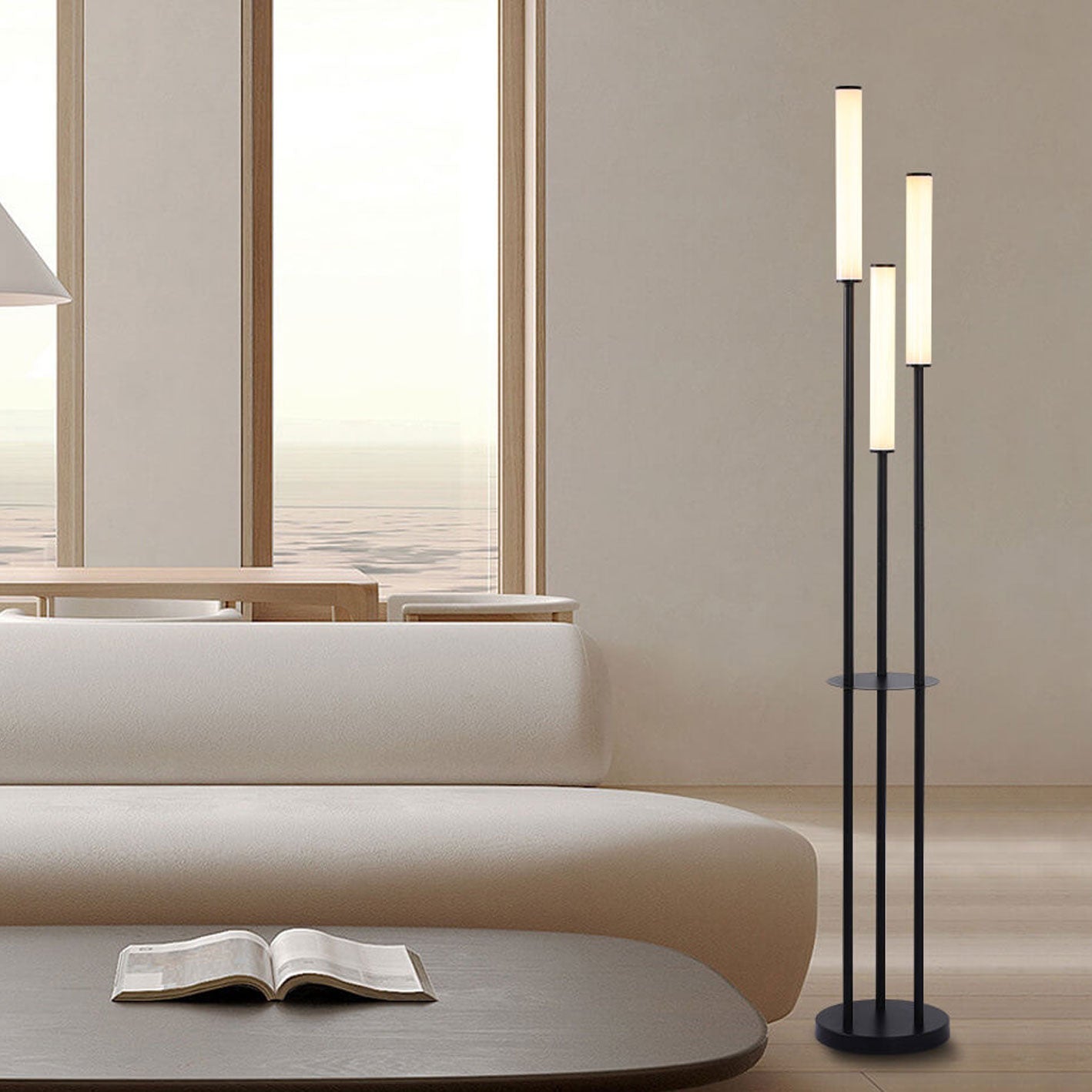 Modern Minimalist Creative Long 3-Light Floor Lamp