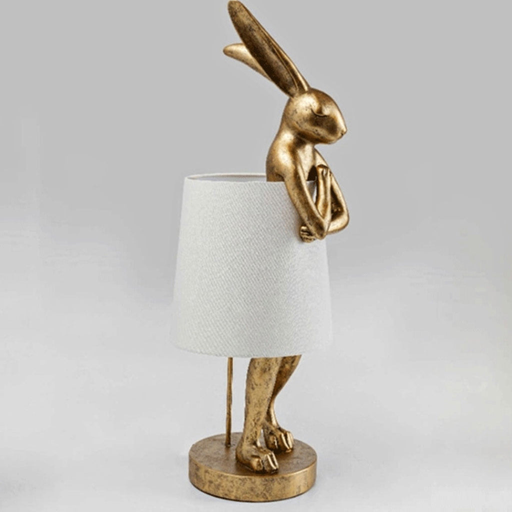 Apron Rabbit Resin Table Lamp