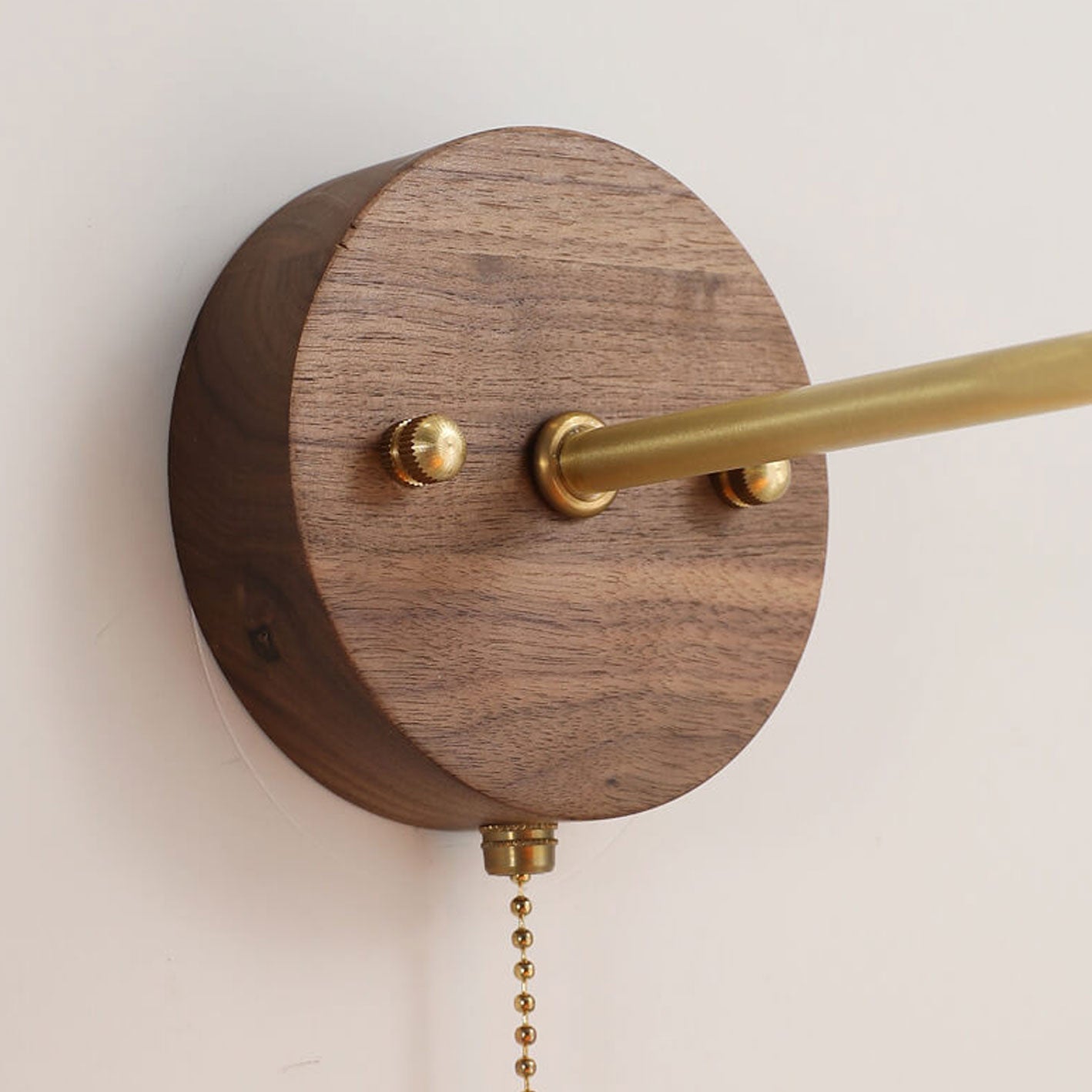 Walnut Glass Design Wall Lamp