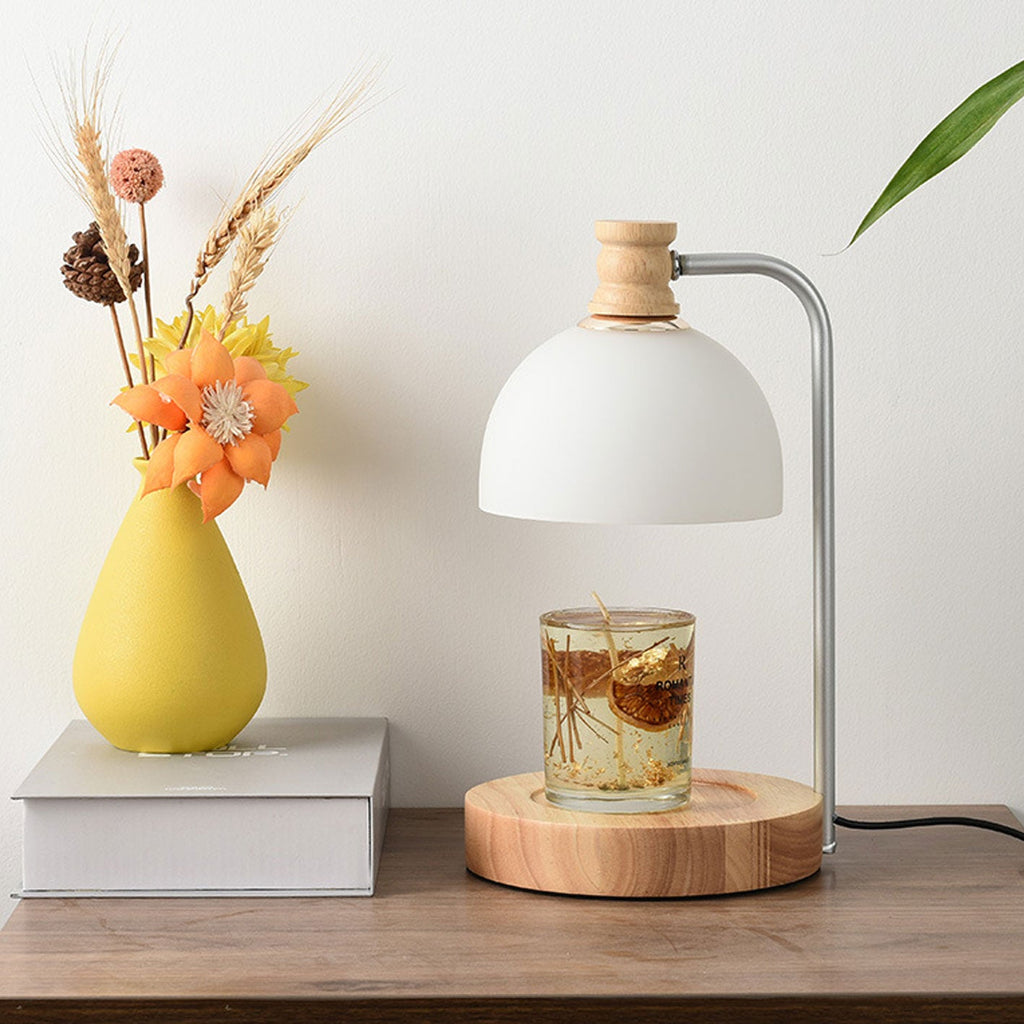 Log Glass Dome Melting 2-Light Table Lamp