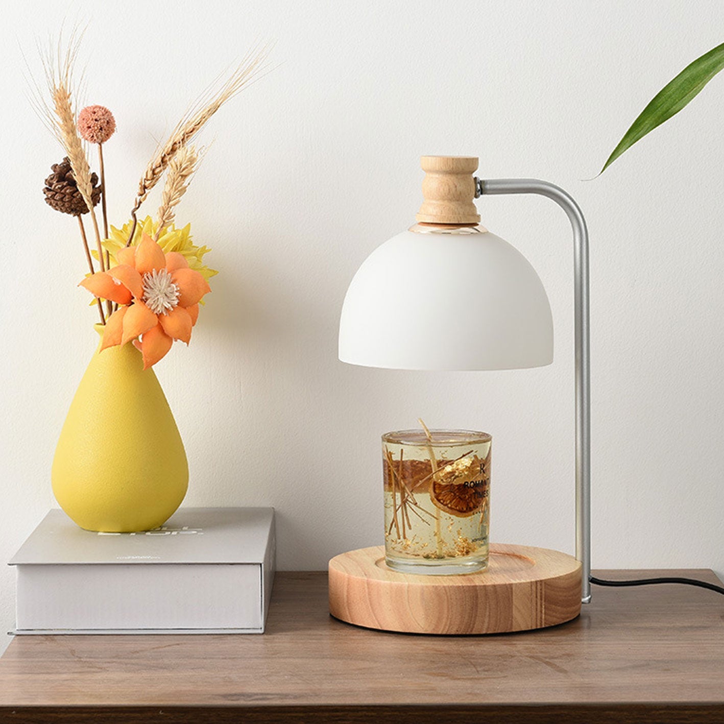 Log Glass Dome Melting 2-Light Table Lamp