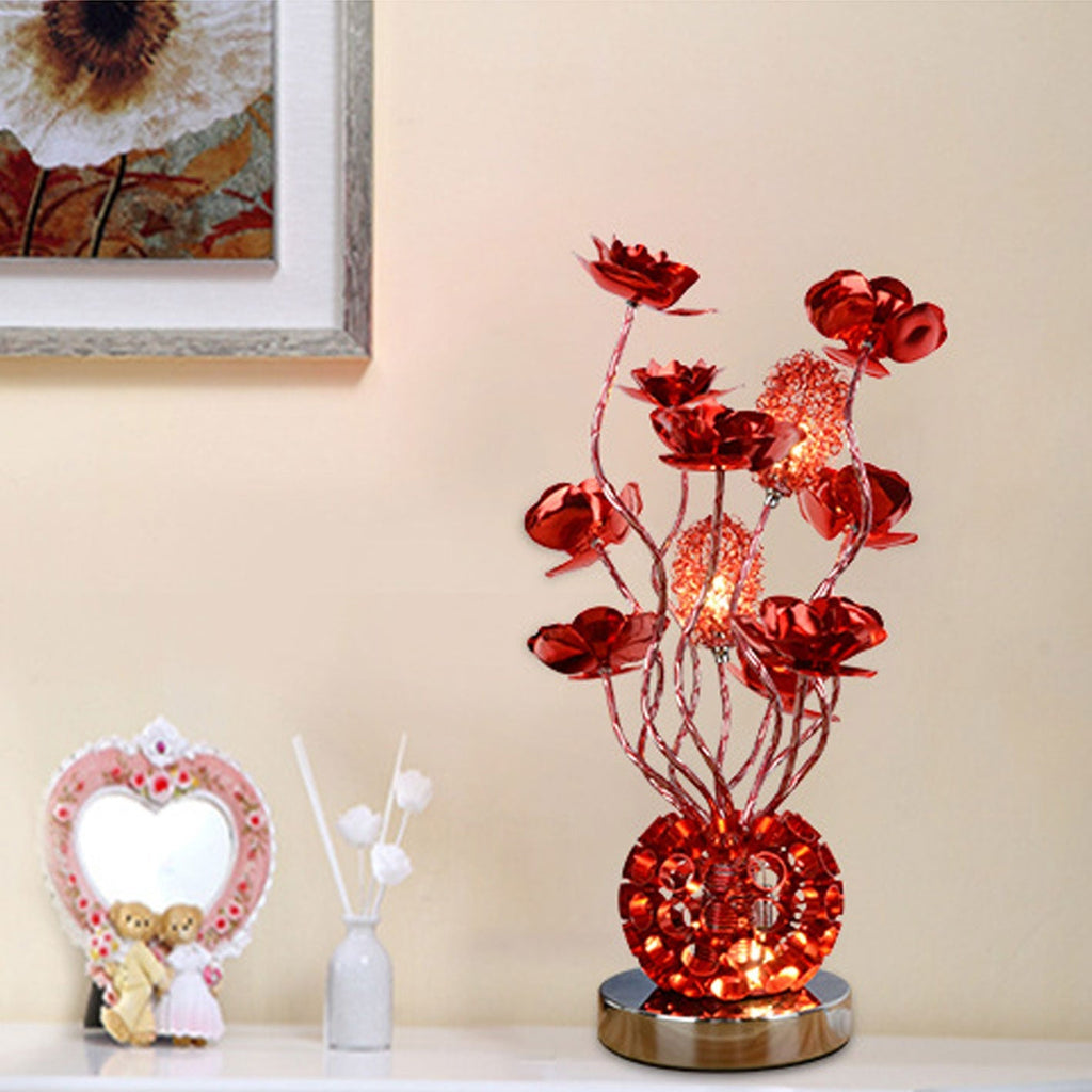 European-style Rose Aluminum Table Lamp