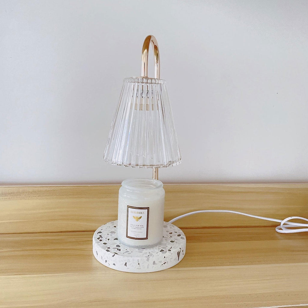 Glass Terrazzo Melting Wax Table Lamp