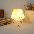 Stained Ink Glass Mushroom Table Lamp