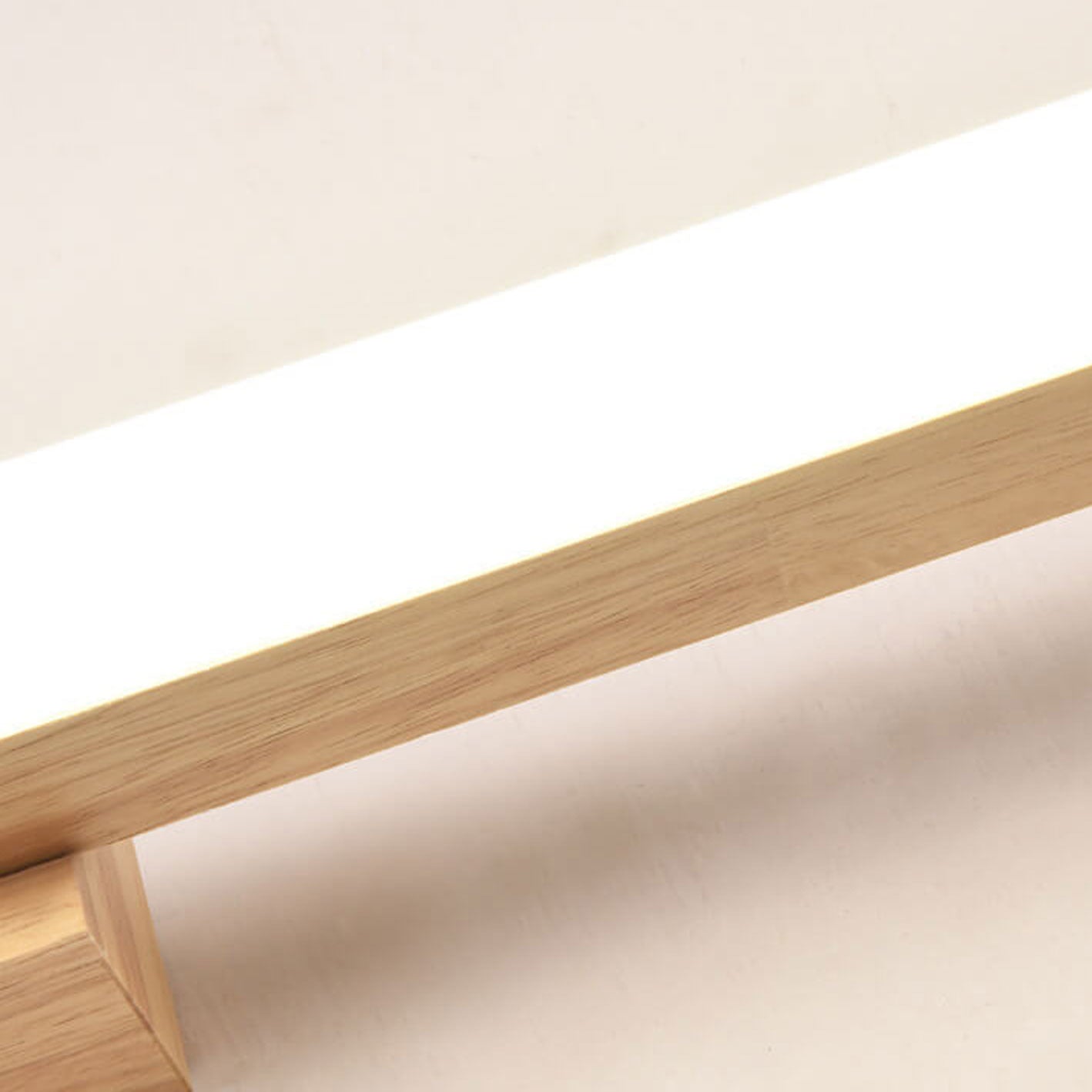 Wooden Long Strip Vanity Wall Lamp
