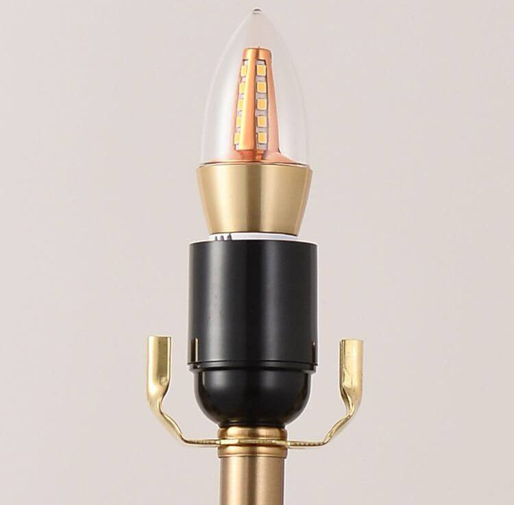 Glass Orb Marble Table Lamp