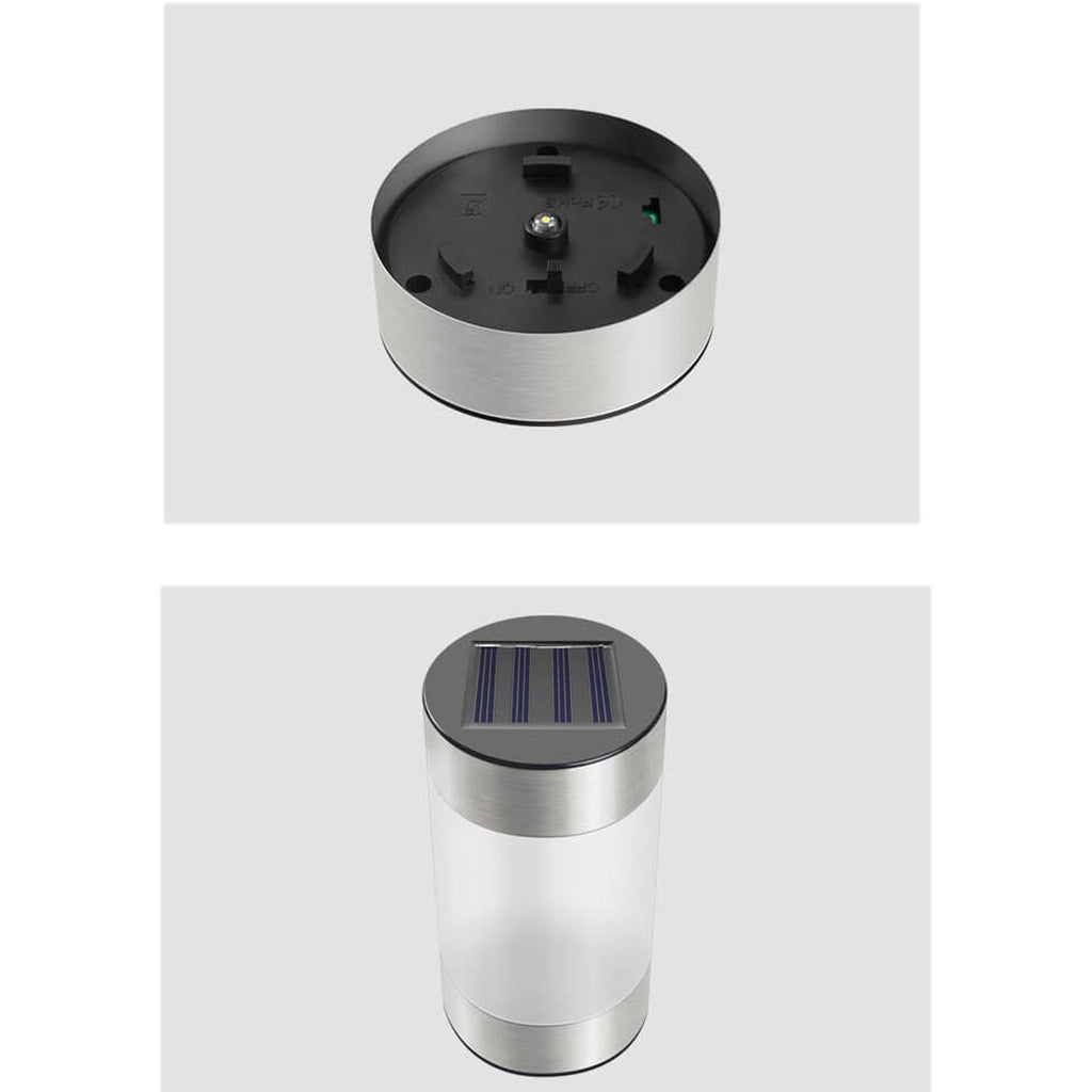 Solar Plastic Cylindrical Design Outdoor Light