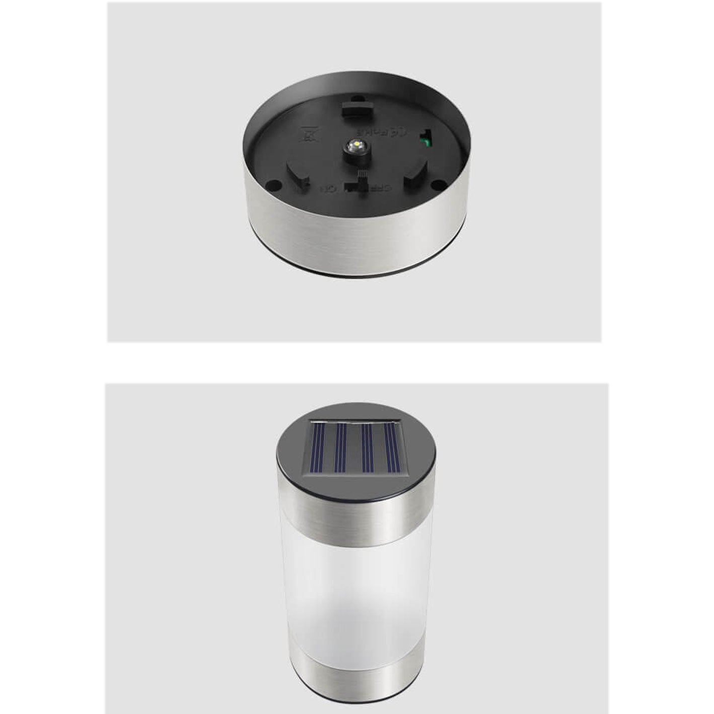 Solar Plastic Cylindrical Design Outdoor Light