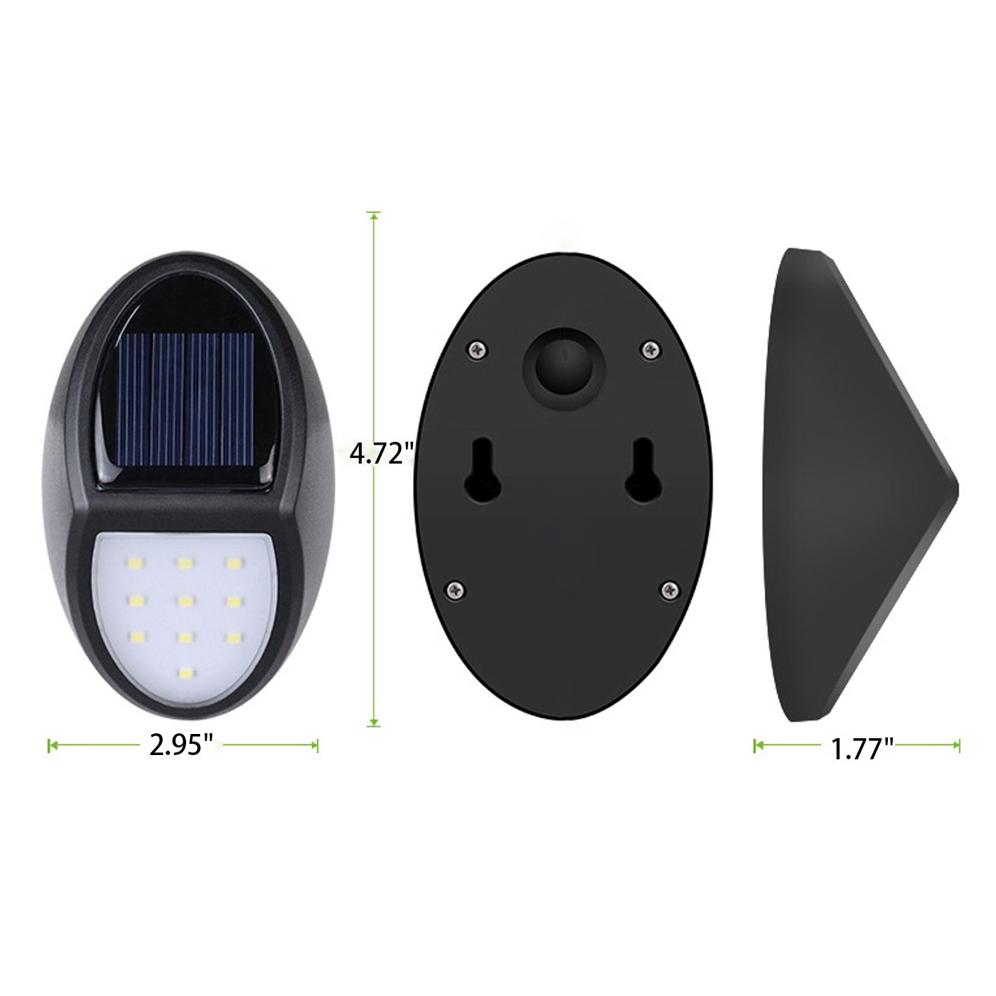Oval Garden Fence Outdoor Light