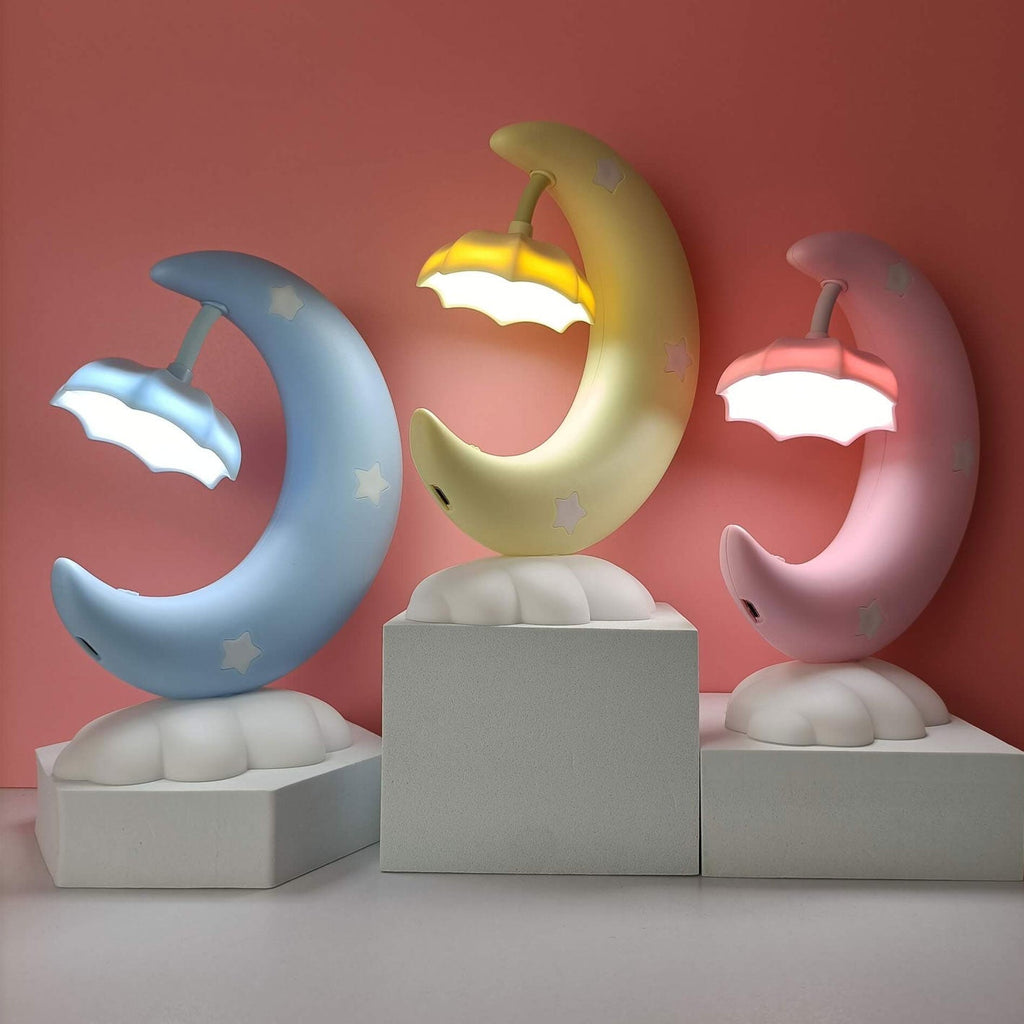 Cartoon Moon Boat Eye Table Lamp