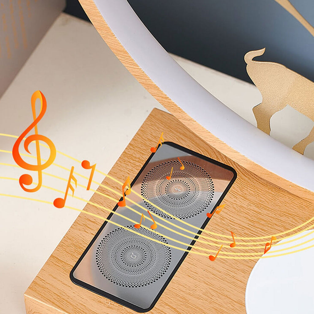 Iron Aluminum Wireless Charging Table Lamp