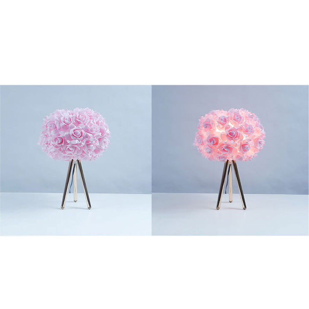 Rose Metal Table Lamp