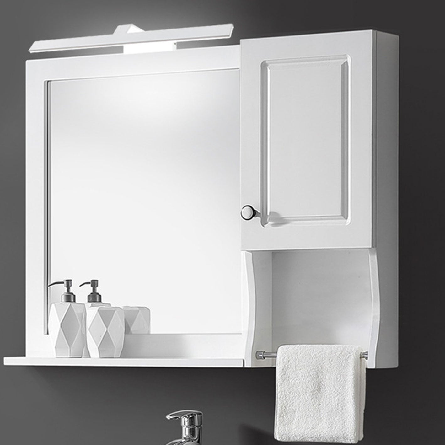 Anti-fog Mirror Headlight Vanity Wall Lamp