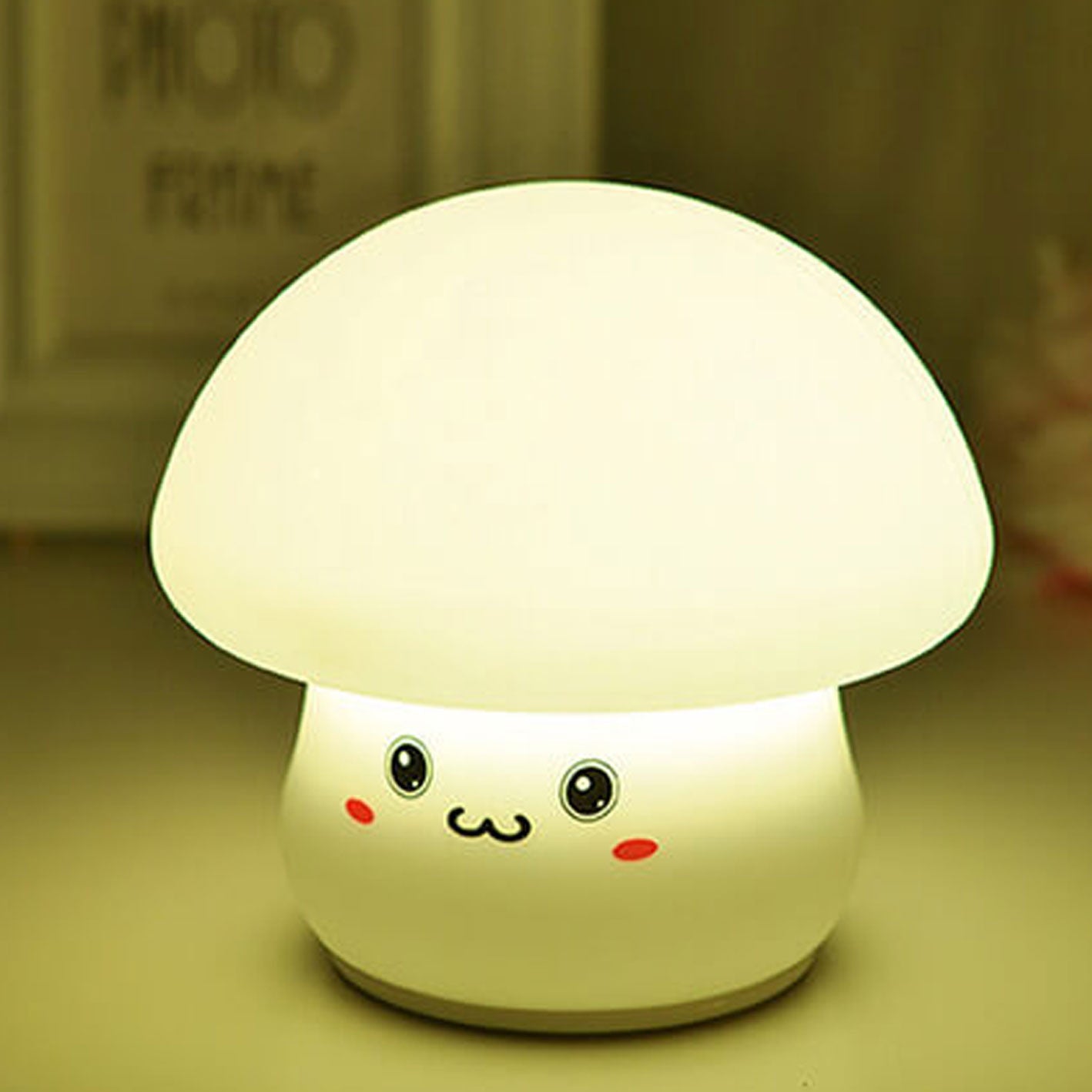 Cartoon Mushroom Silicone Night Table Lamp