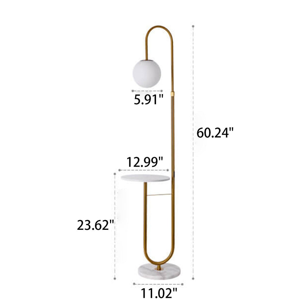 Nordic Minimalist Iron Marble Floor Lamp