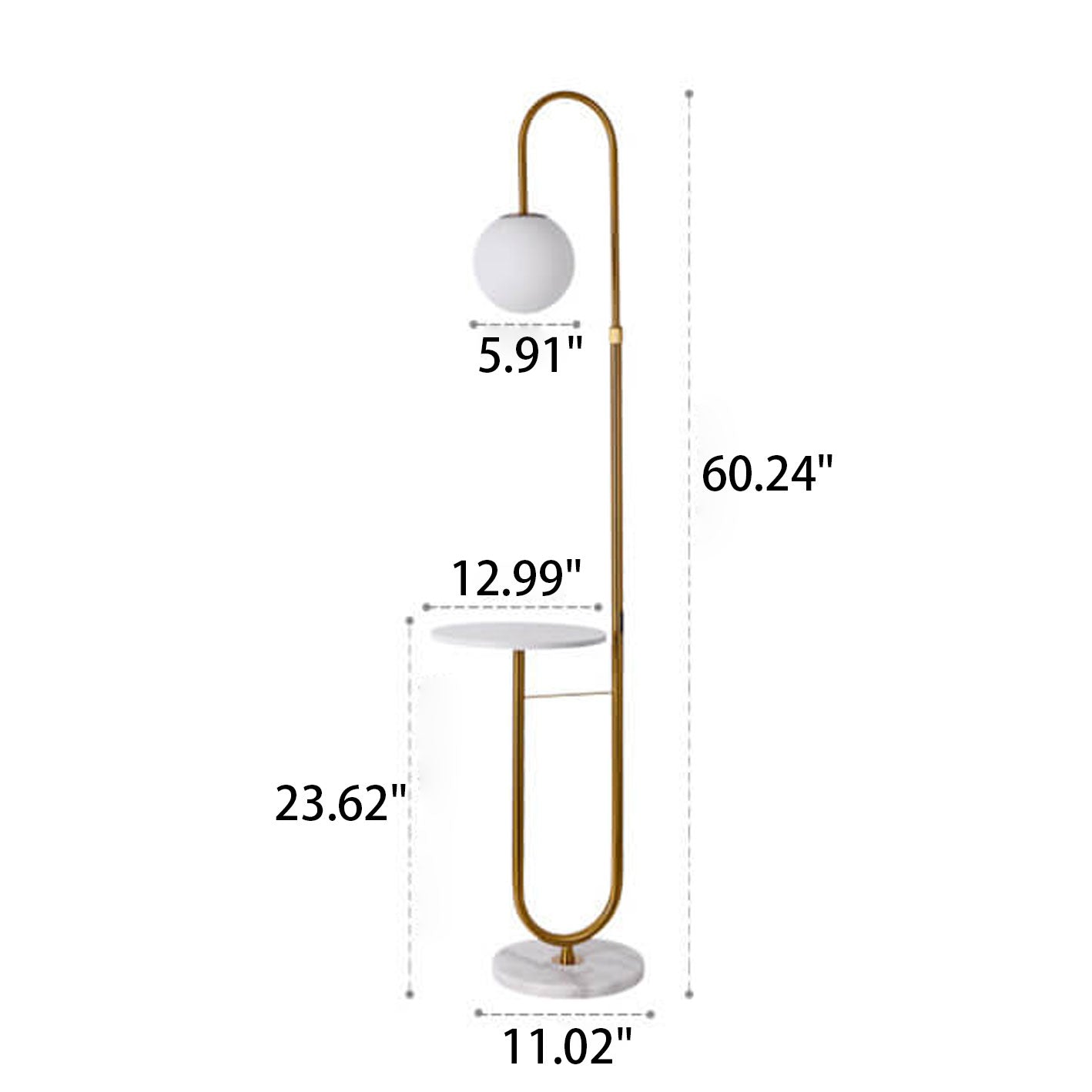 Nordic Minimalist Iron Marble Floor Lamp