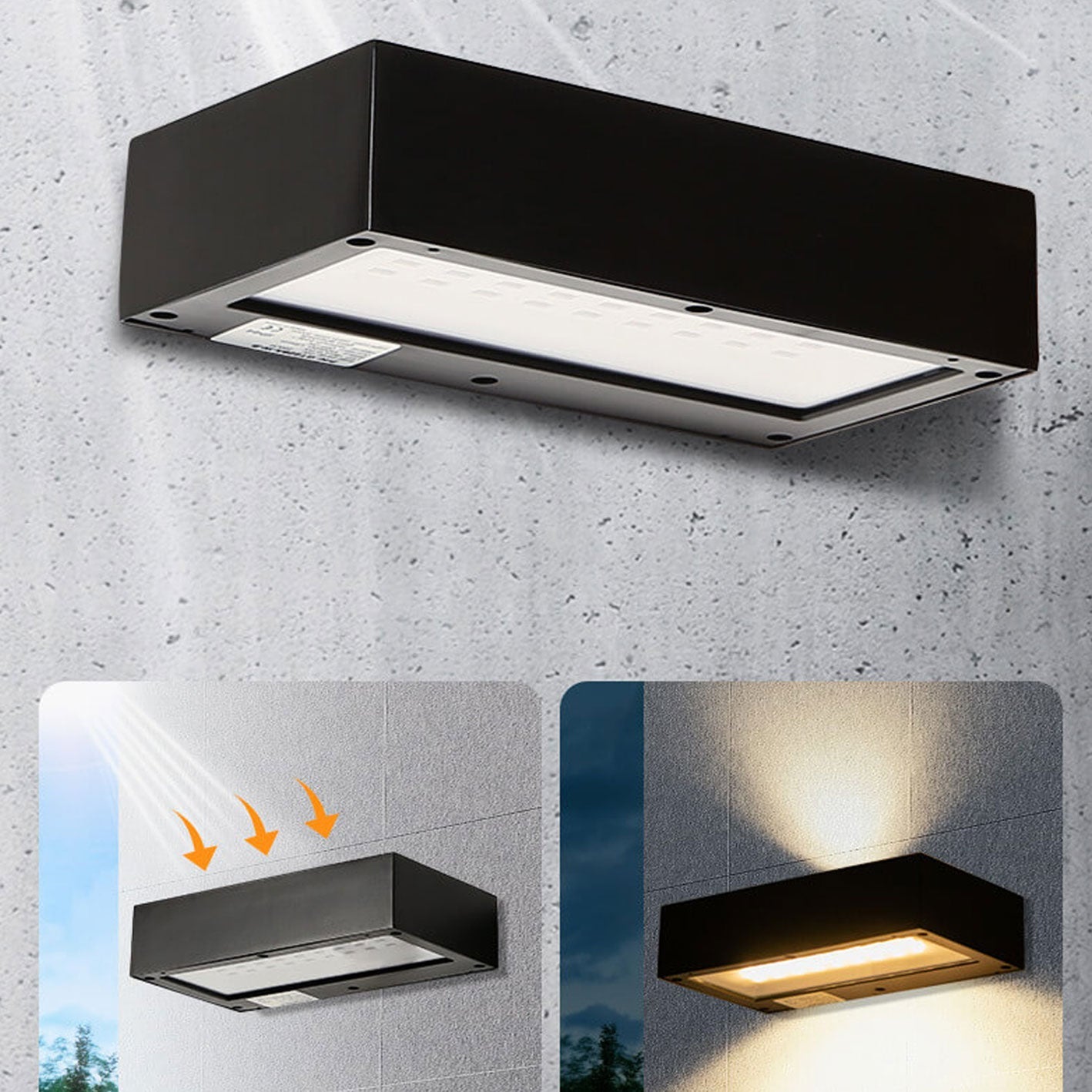 Aluminum Alloy Glass Remote Outdoor Light