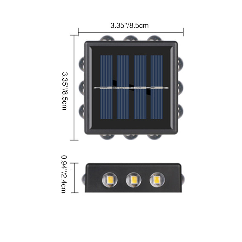 Square ABS PS Garden Outdoor Light