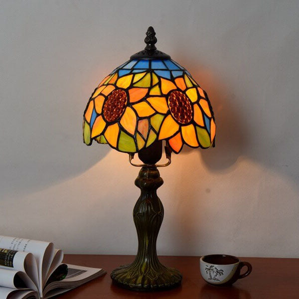 Stained Glass Sunflower Table Lamp