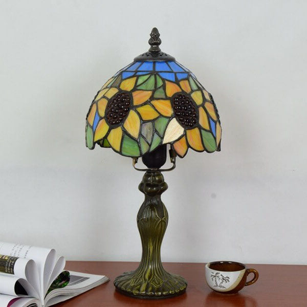 Stained Glass Sunflower Table Lamp