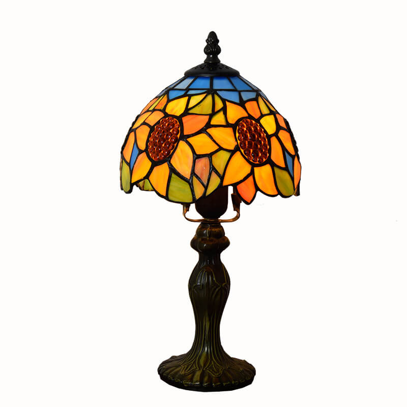 Stained Glass Sunflower Table Lamp