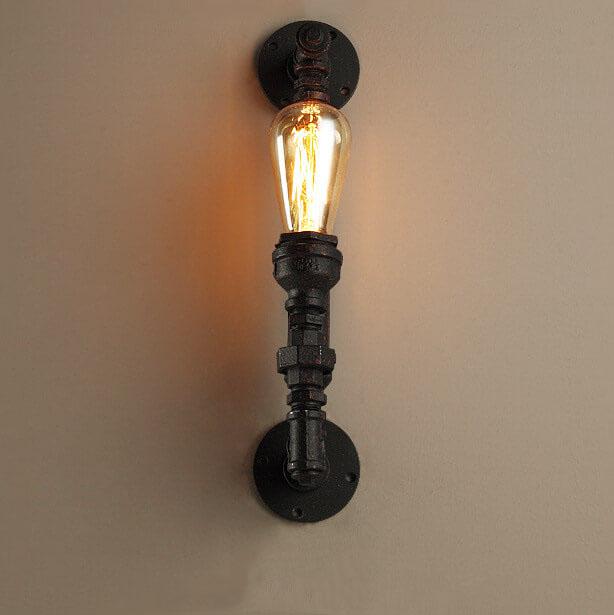 Rust Pipe Wall Lamp
