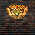 Stained Glass Bowl Shape Wall Lamp