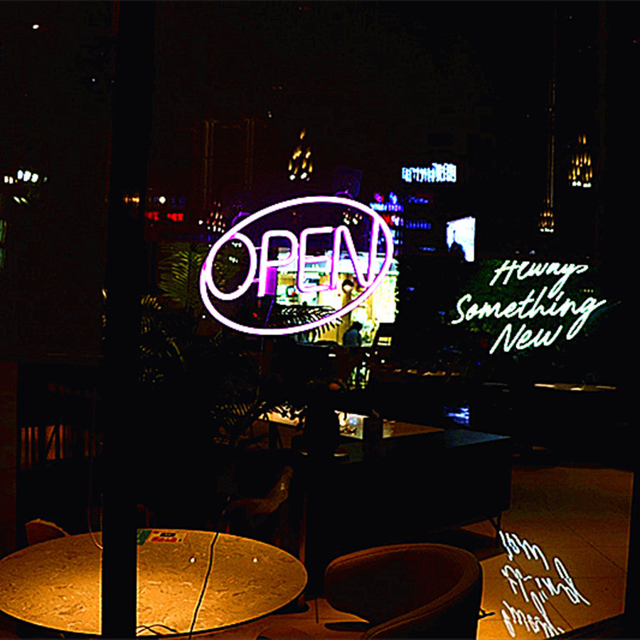 PS OPEN Neon Dining Outdoor Light