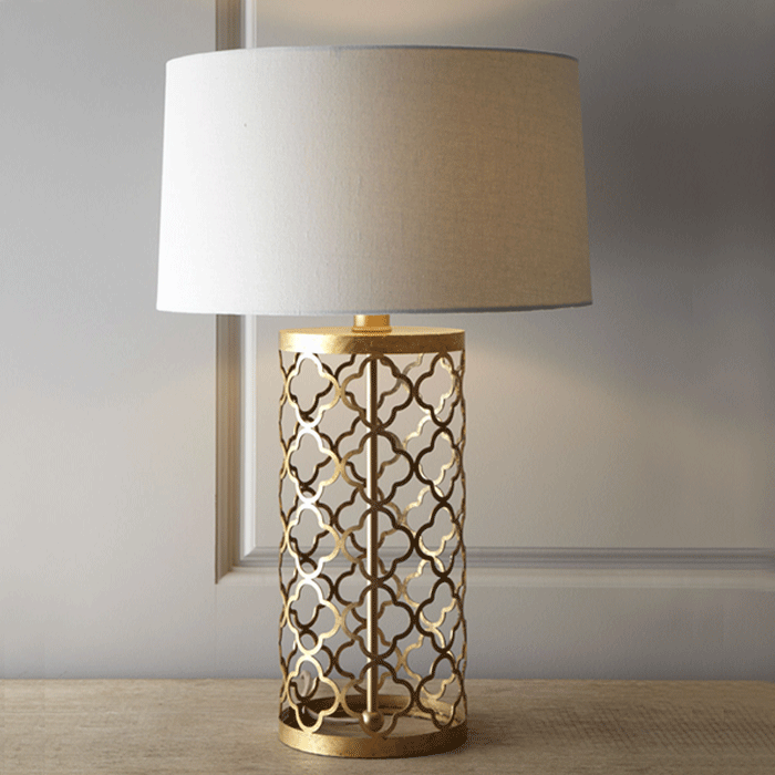 Iron Hollow Table Lamp
