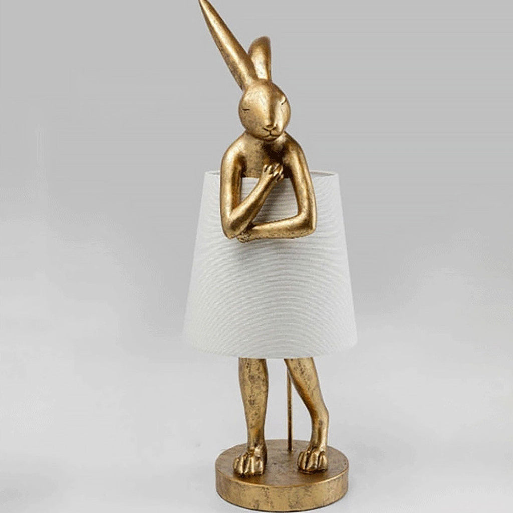 Apron Rabbit Resin Table Lamp