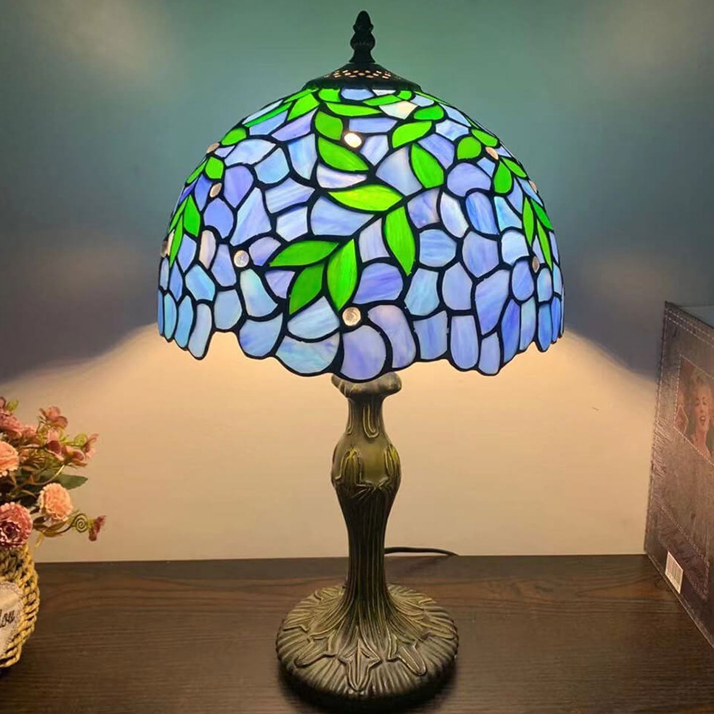 Alloy Stained Glass Table Lamp