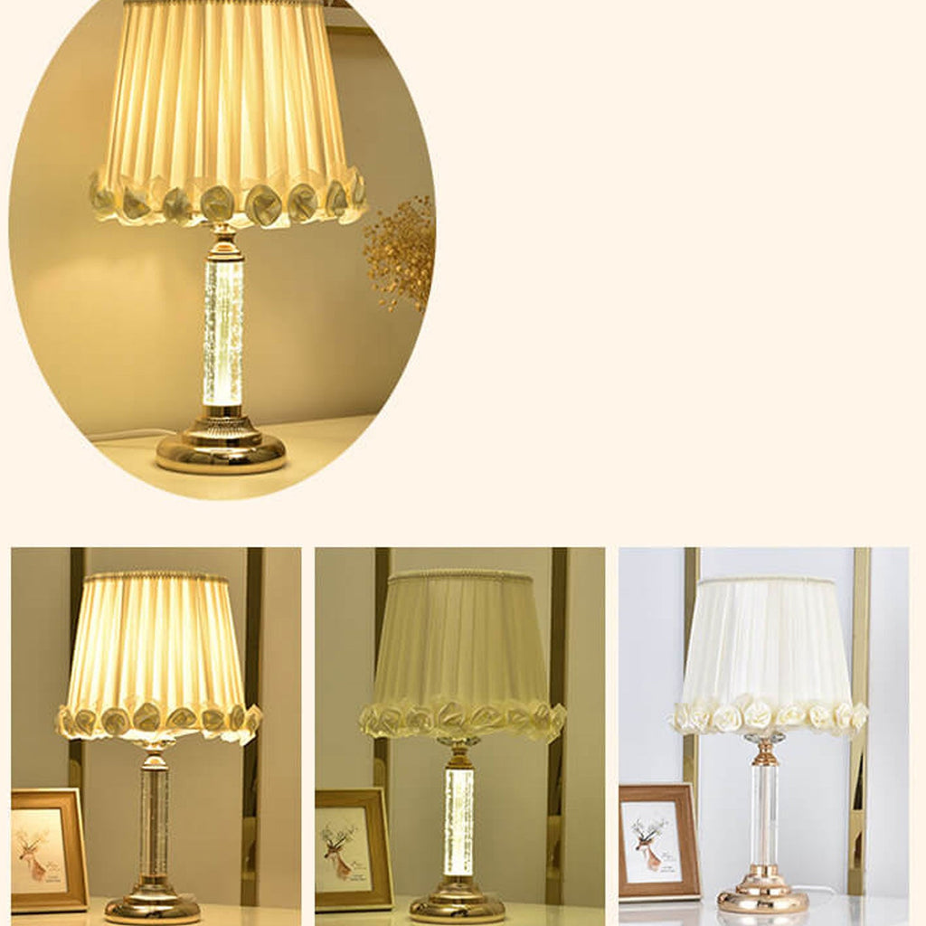 Crystal Brightness Remote Control Table Lamp