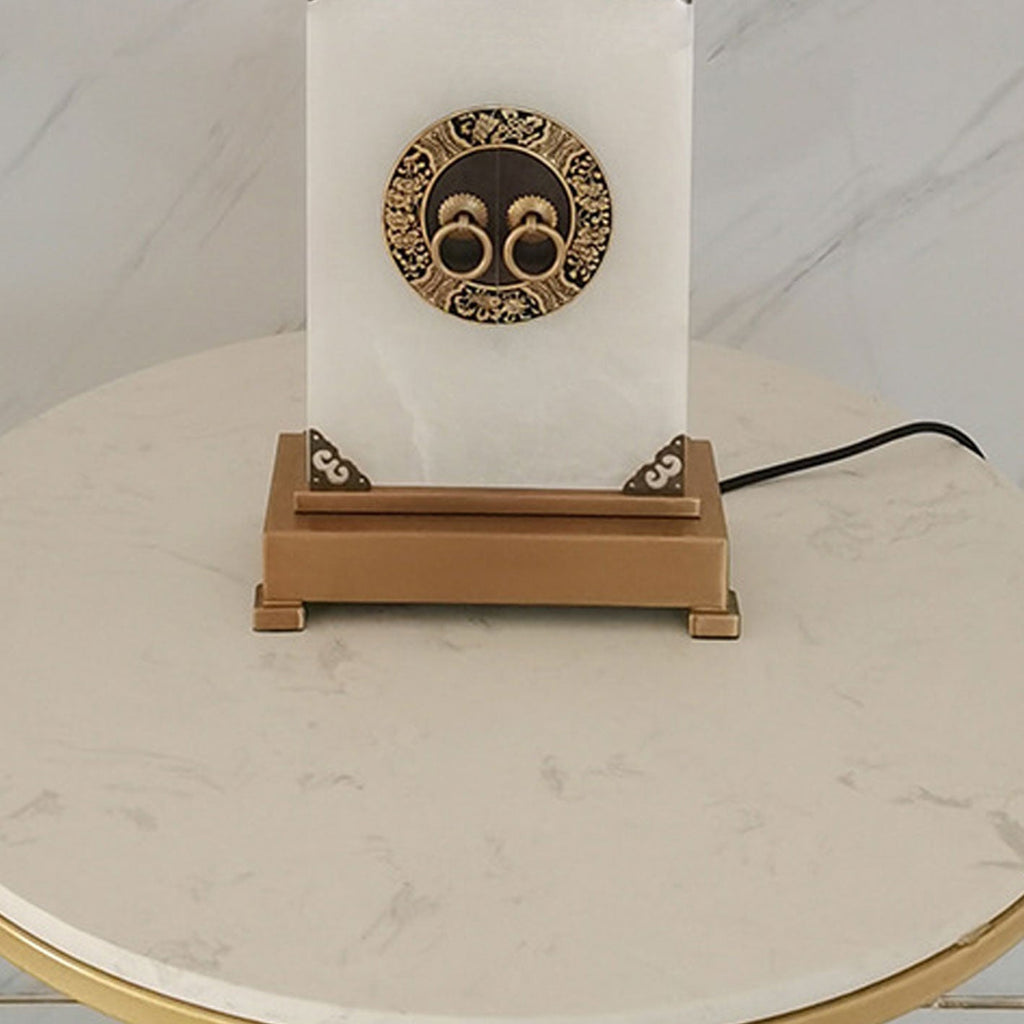 Lucite Copper Table Lamp