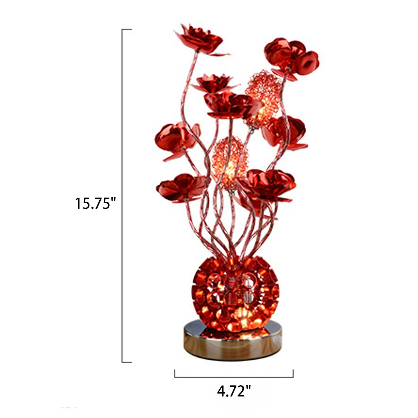European-style Rose Aluminum Table Lamp