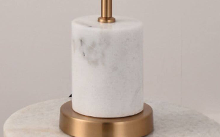 Glass Orb Marble Table Lamp
