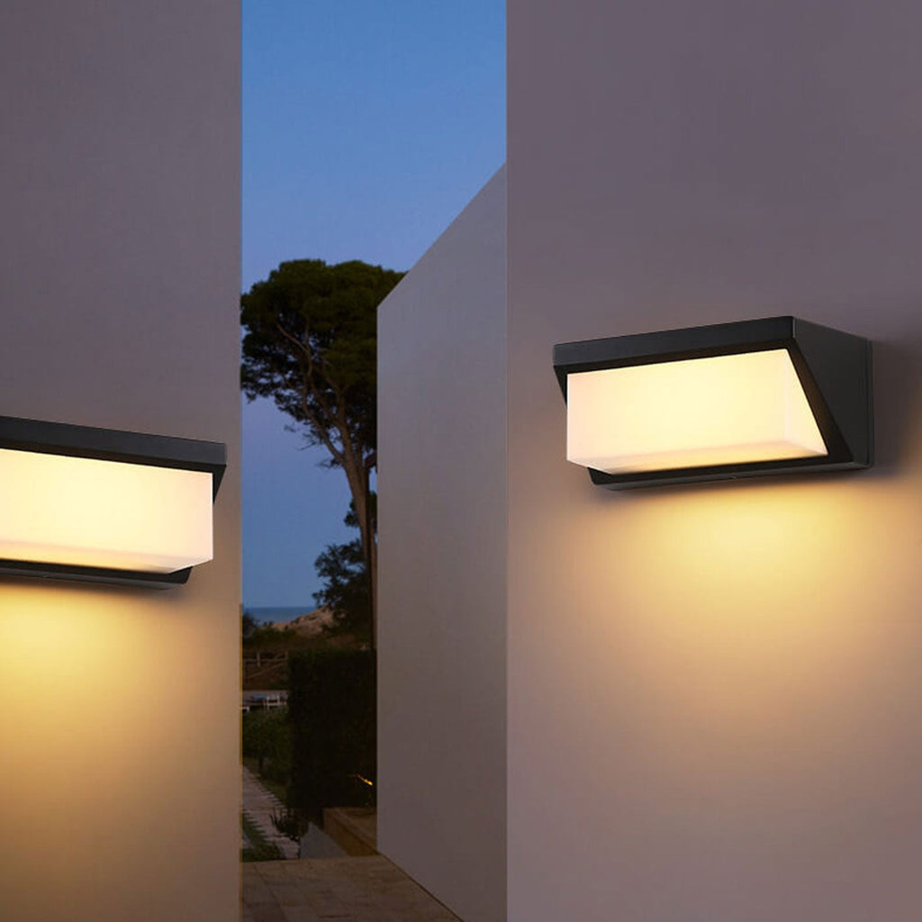 Square Geometry Outdoor Light